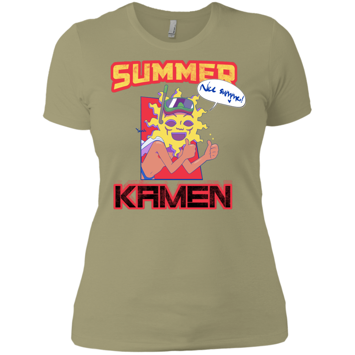 T-Shirts Light Olive / X-Small Summer Kamen Women's Premium T-Shirt