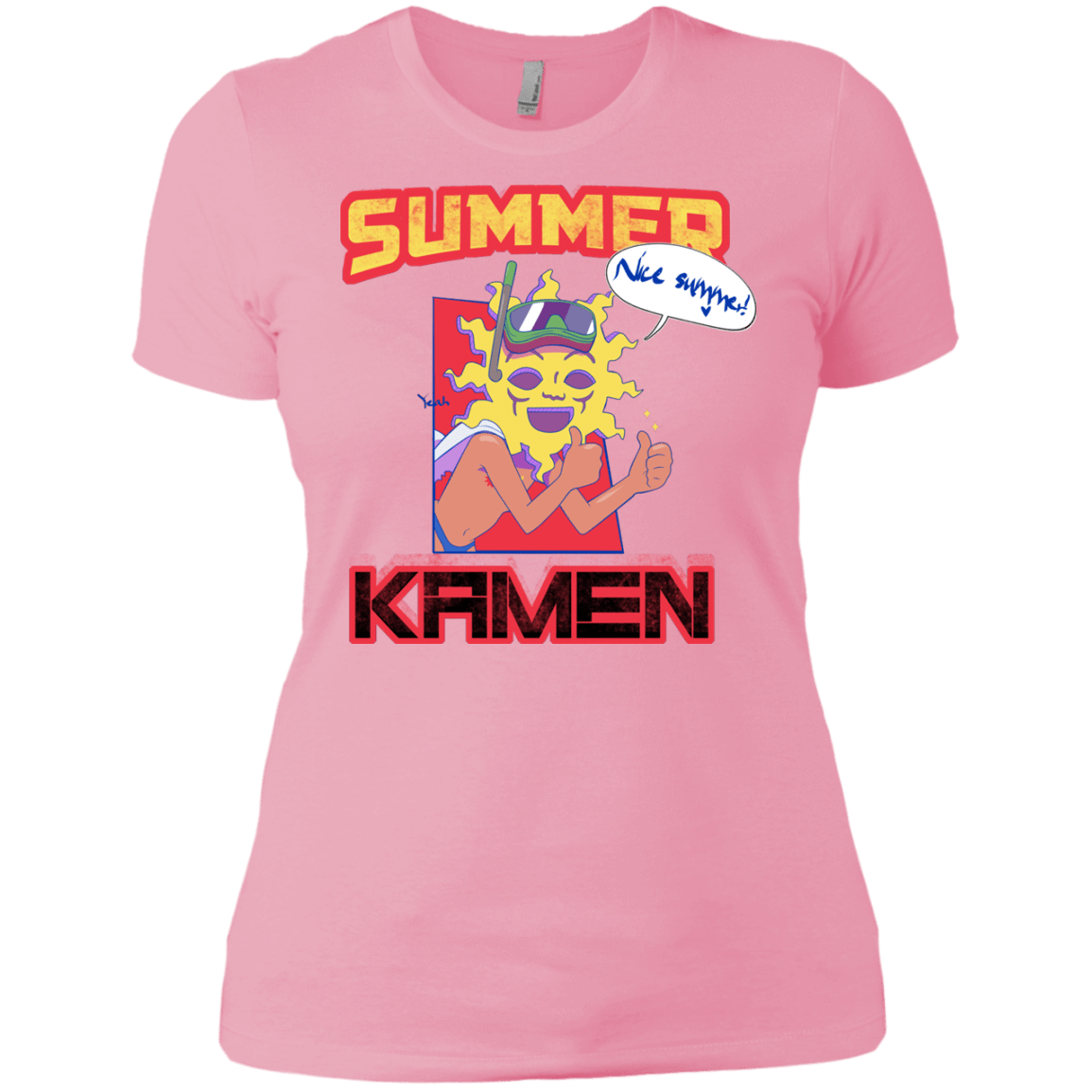 T-Shirts Light Pink / X-Small Summer Kamen Women's Premium T-Shirt