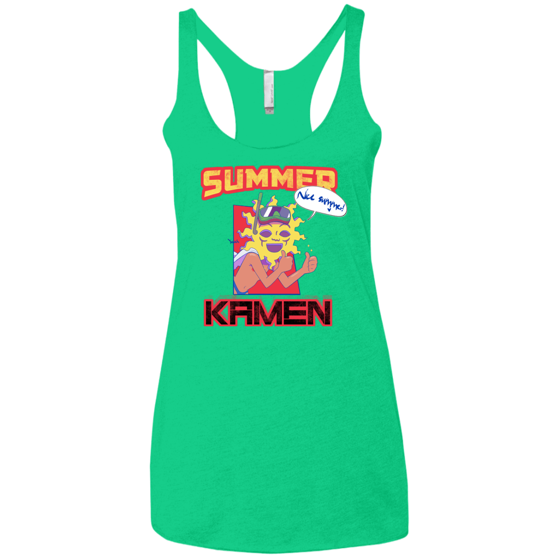 Summer Kamen Women's Triblend Racerback Tank