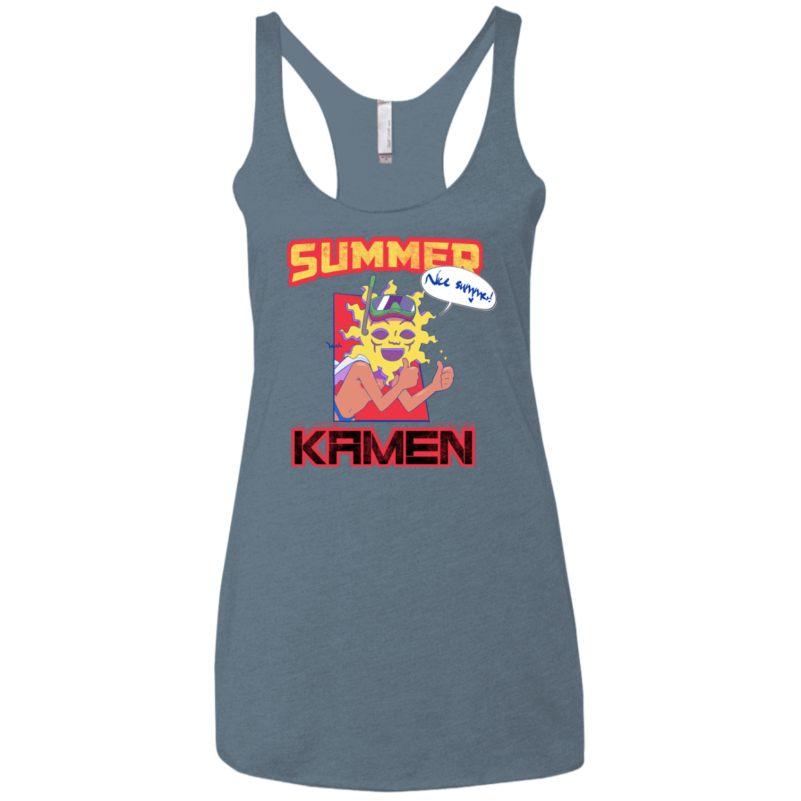 Summer Kamen Women's Triblend Racerback Tank