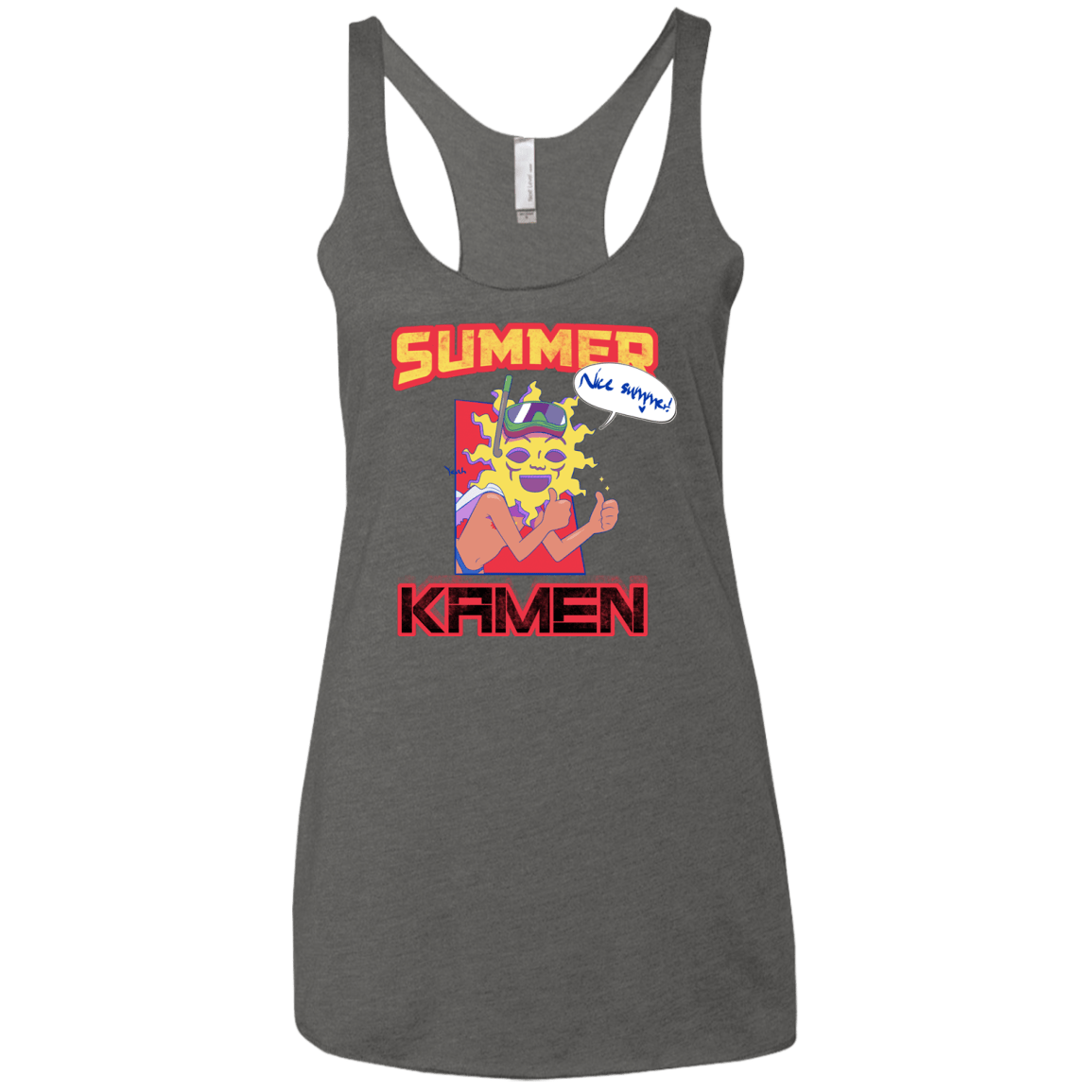 Summer Kamen Women's Triblend Racerback Tank