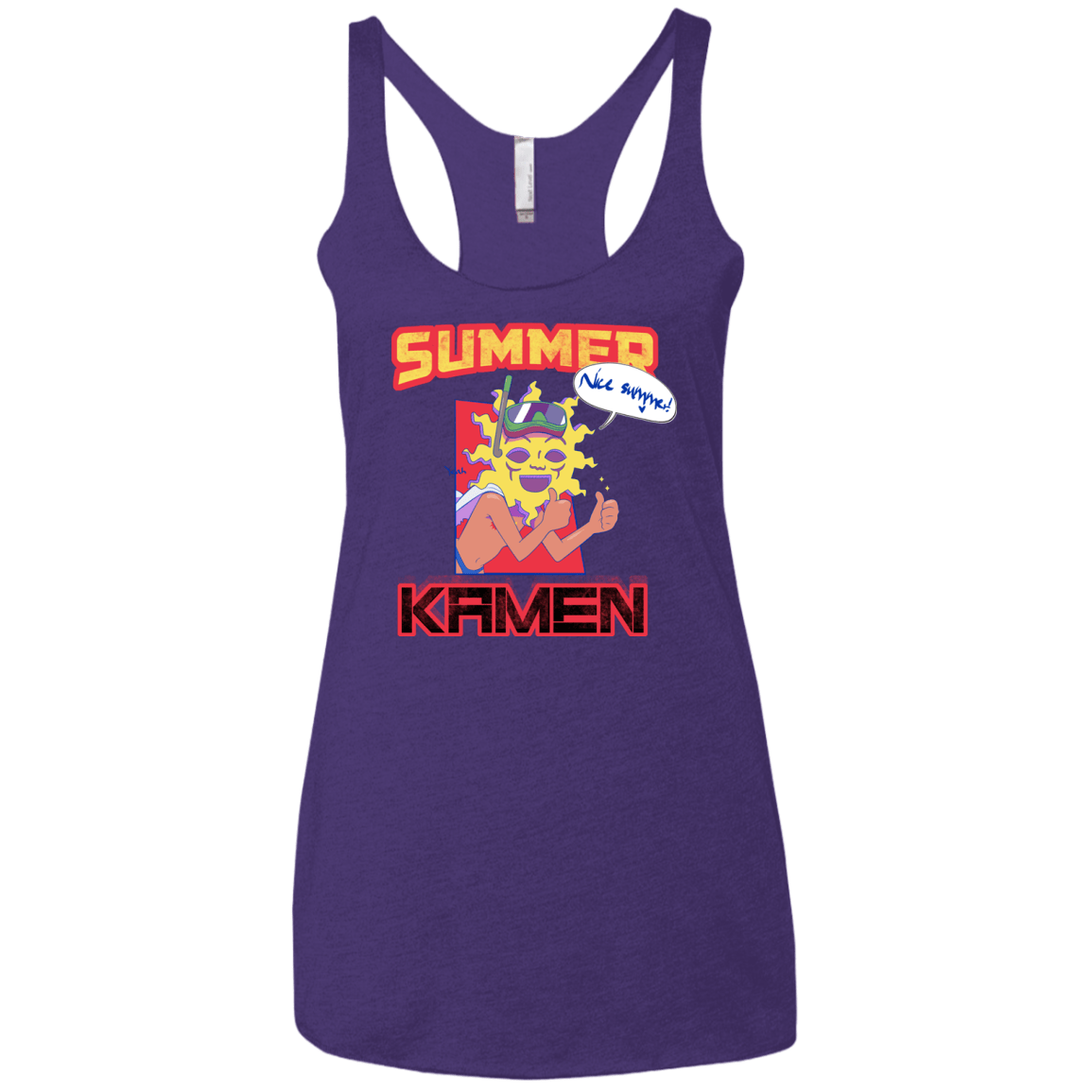 Summer Kamen Women's Triblend Racerback Tank