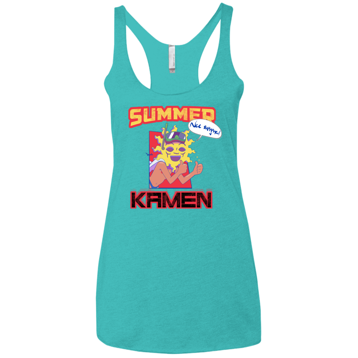 Summer Kamen Women's Triblend Racerback Tank
