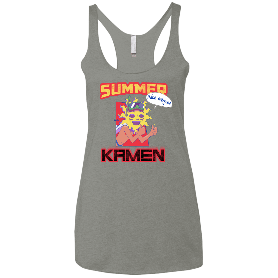 Summer Kamen Women's Triblend Racerback Tank