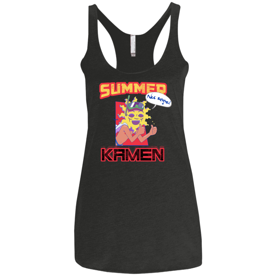 Summer Kamen Women's Triblend Racerback Tank