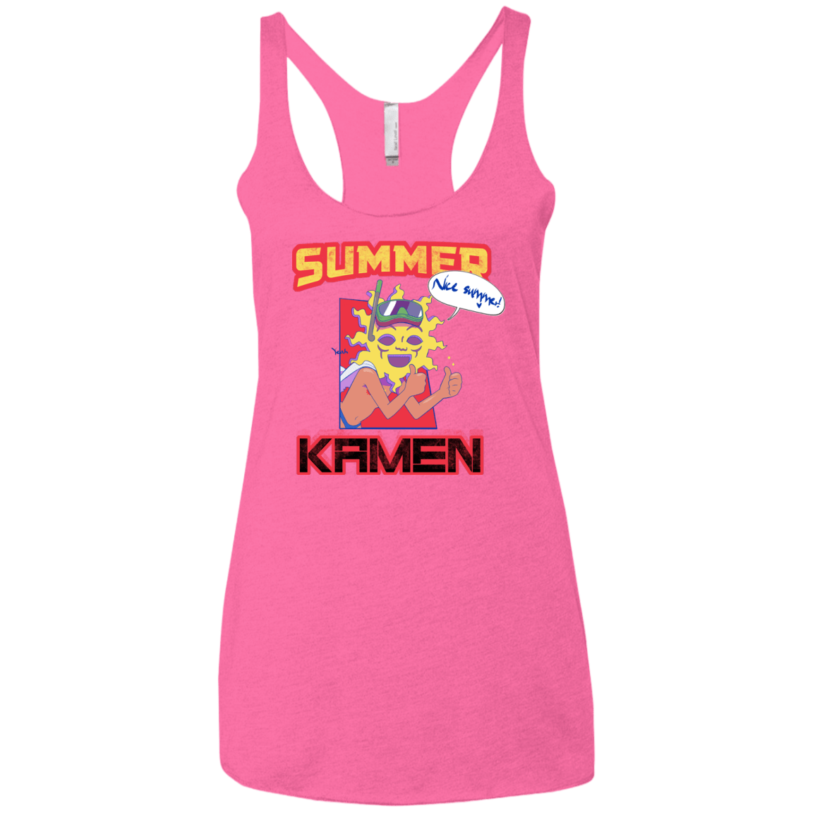 Summer Kamen Women's Triblend Racerback Tank