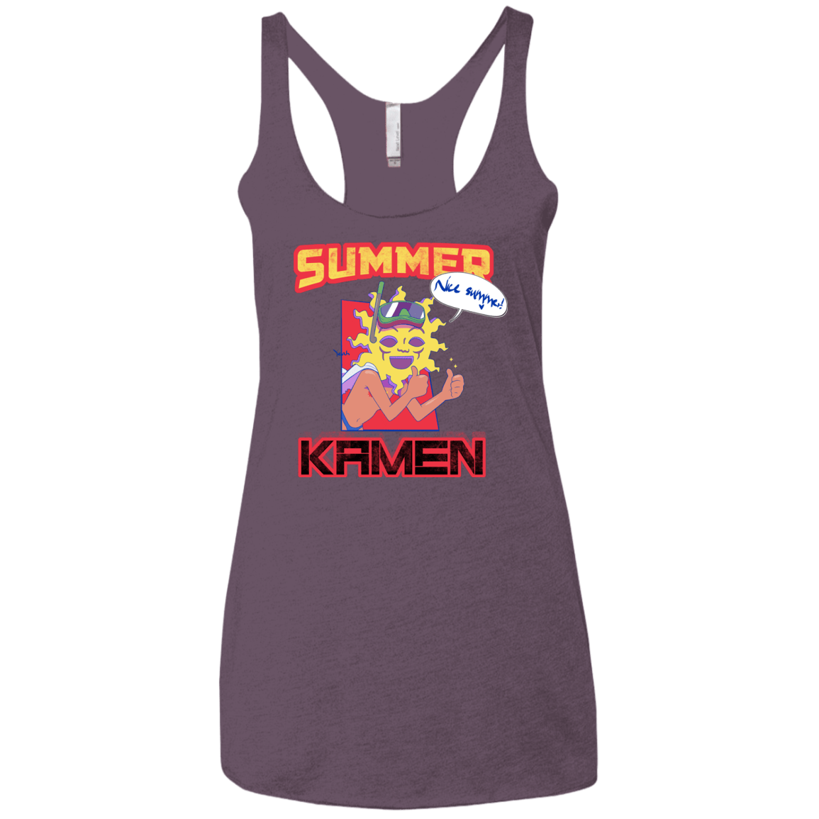 Summer Kamen Women's Triblend Racerback Tank