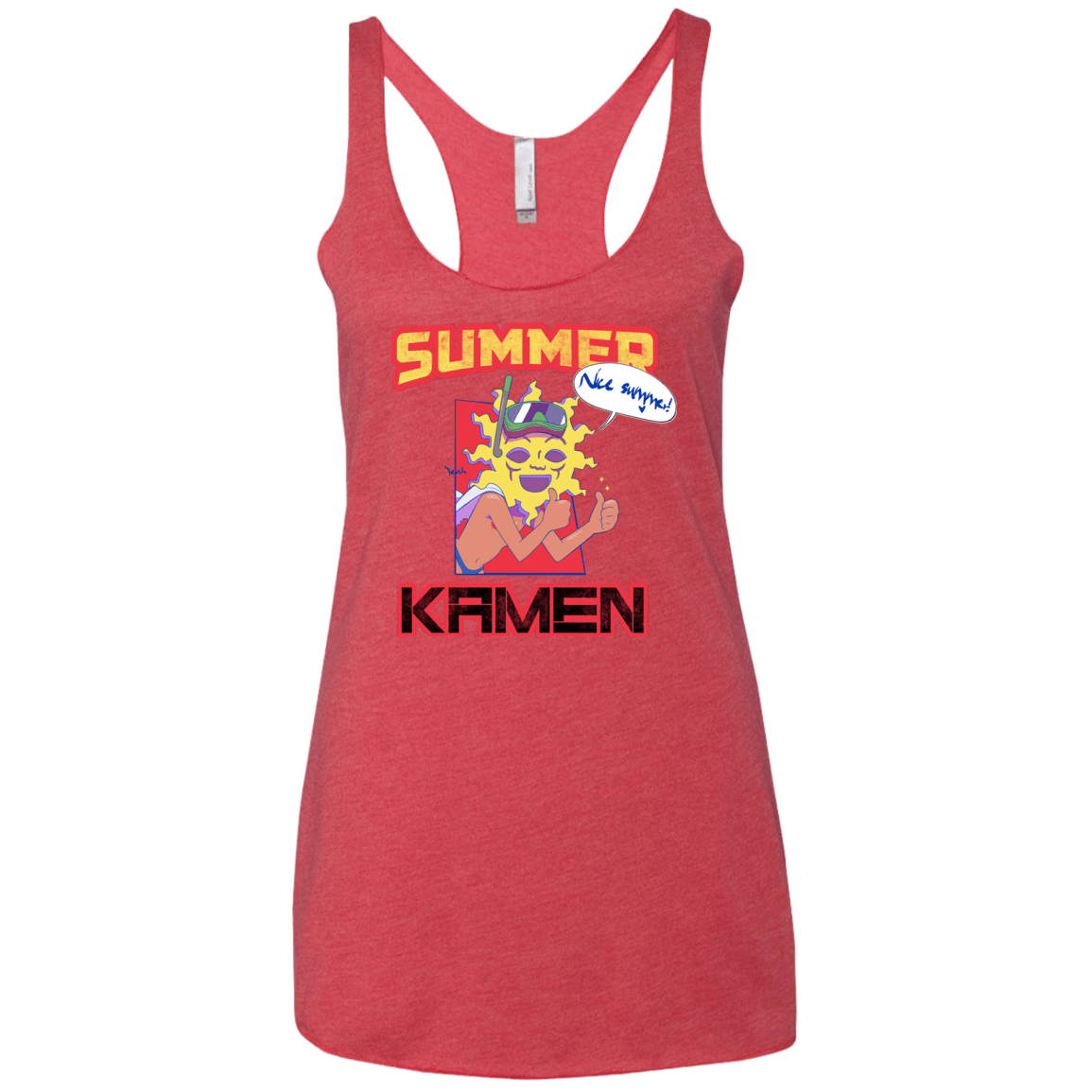 Summer Kamen Women's Triblend Racerback Tank