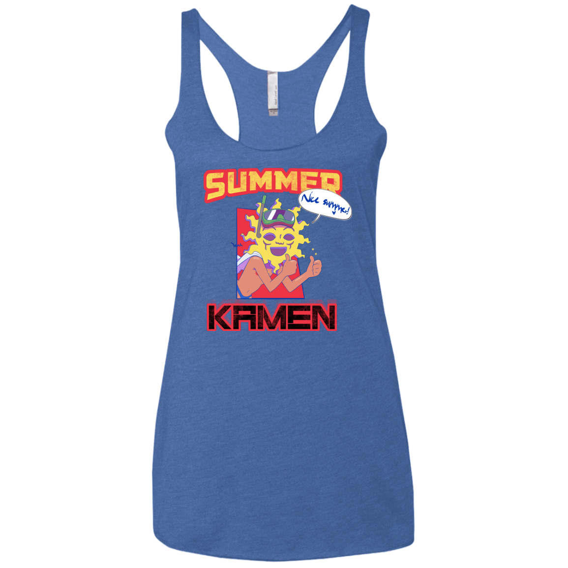 Summer Kamen Women's Triblend Racerback Tank
