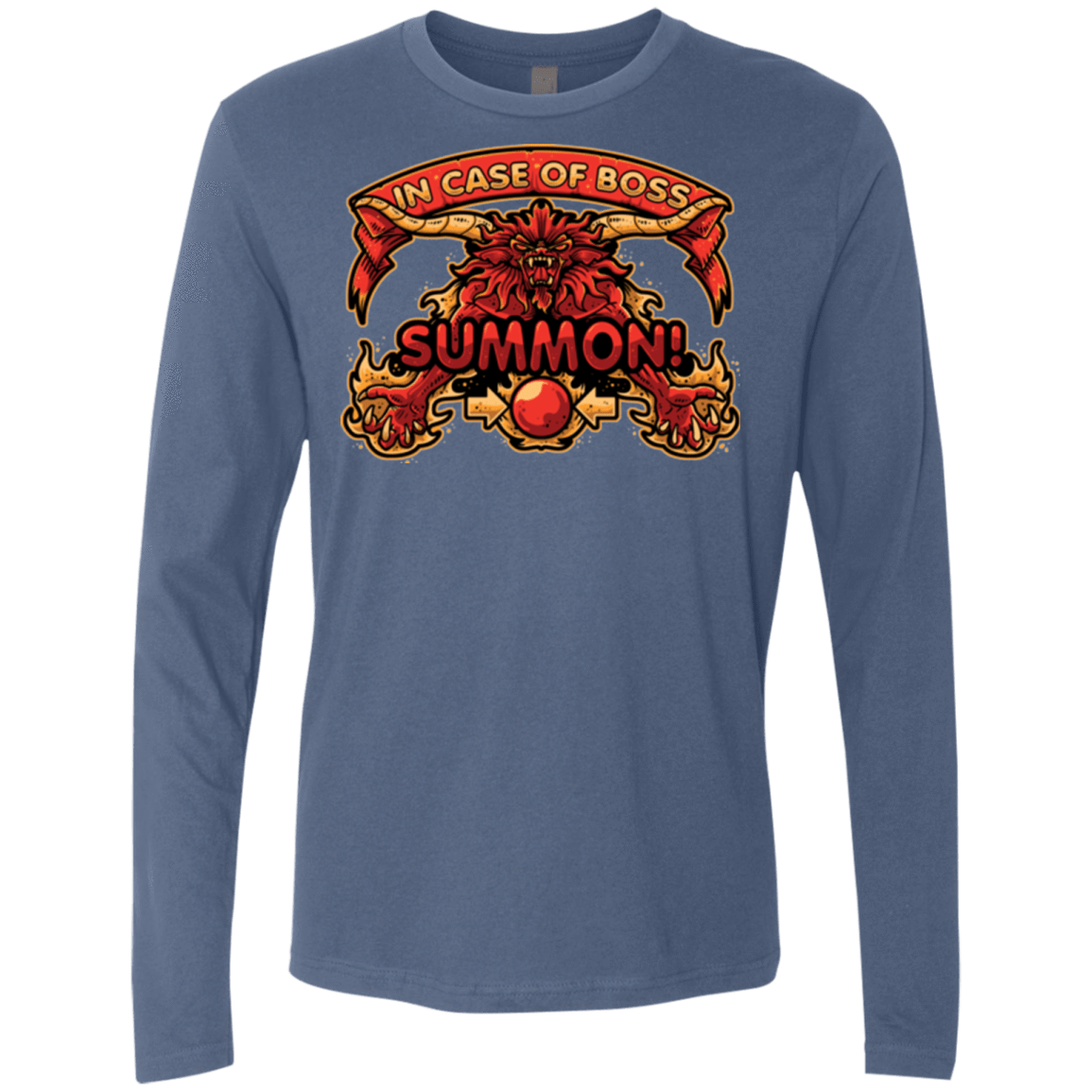 T-Shirts Indigo / Small SUMMON Men's Premium Long Sleeve