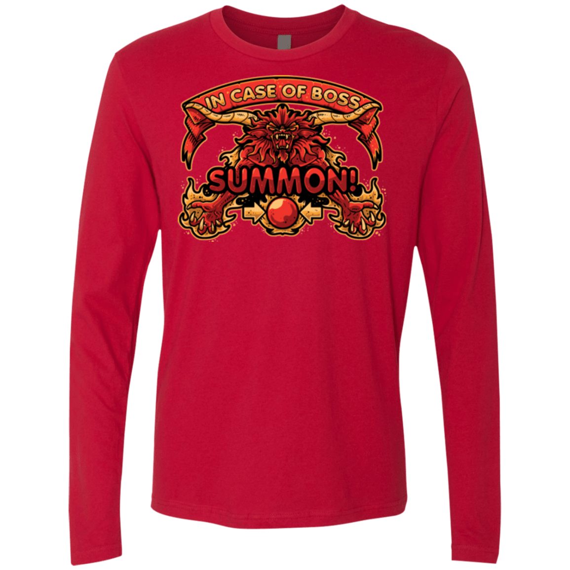 T-Shirts Red / Small SUMMON Men's Premium Long Sleeve