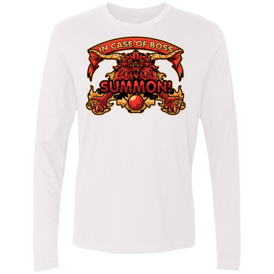 T-Shirts White / Small SUMMON Men's Premium Long Sleeve