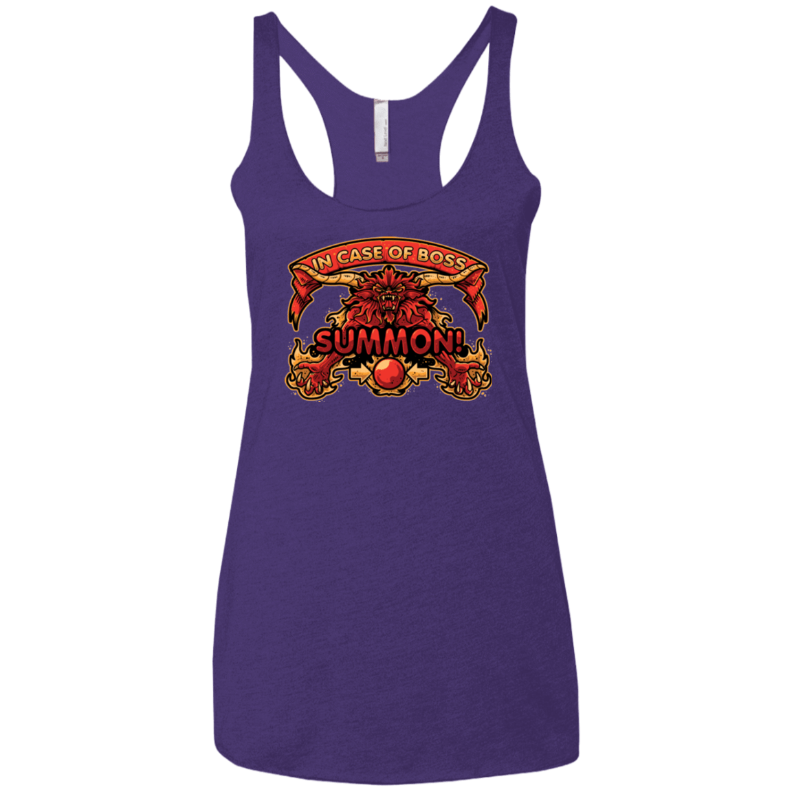 T-Shirts Purple / X-Small SUMMON Women's Triblend Racerback Tank