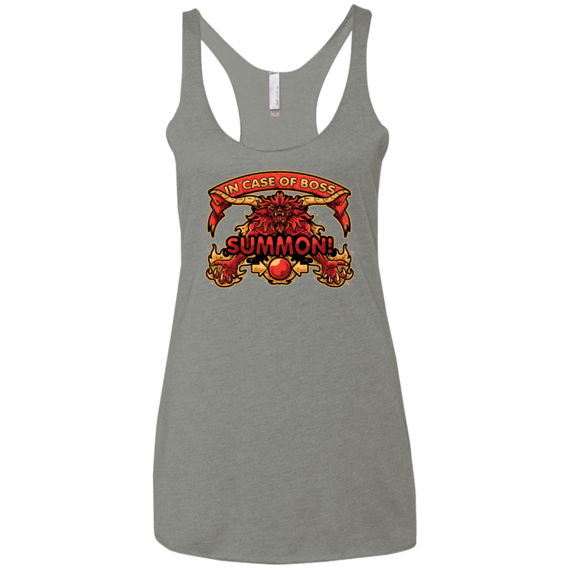 T-Shirts Venetian Grey / X-Small SUMMON Women's Triblend Racerback Tank