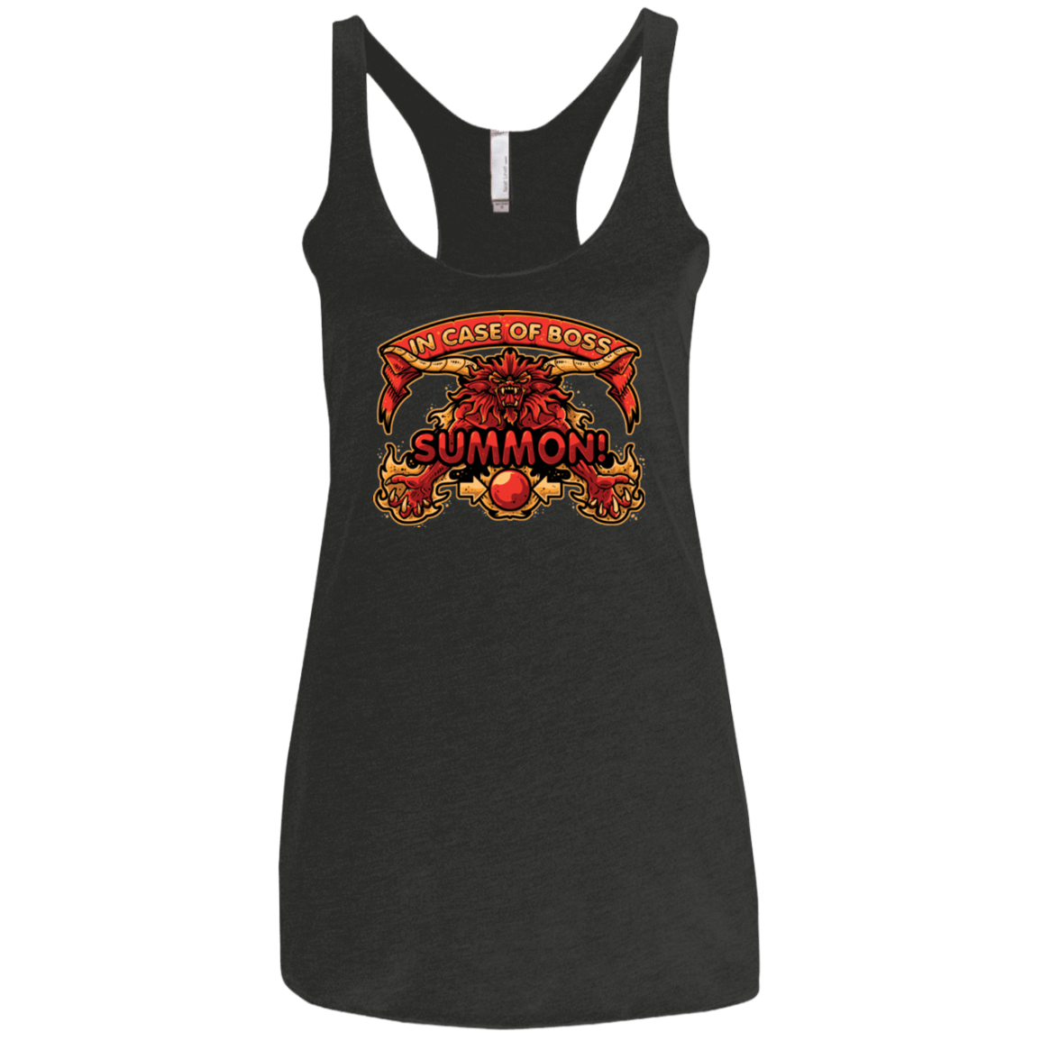 T-Shirts Vintage Black / X-Small SUMMON Women's Triblend Racerback Tank