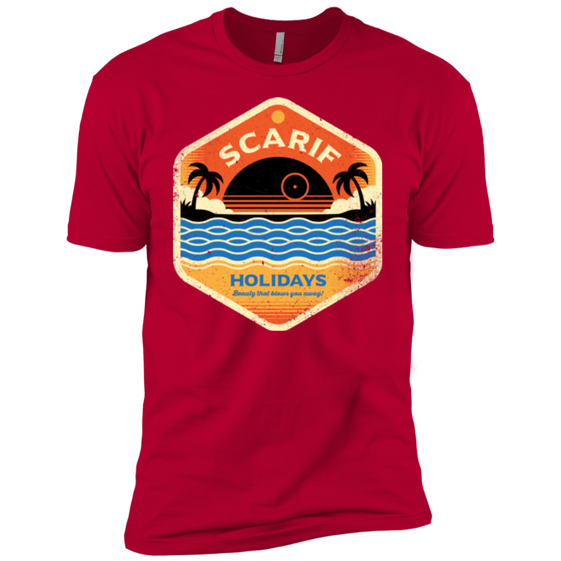 T-Shirts Red / YXS Sun Sea & Space Stations Boys Premium T-Shirt