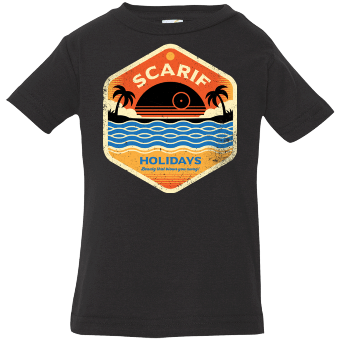 T-Shirts Black / 6 Months Sun Sea & Space Stations Infant PremiumT-Shirt