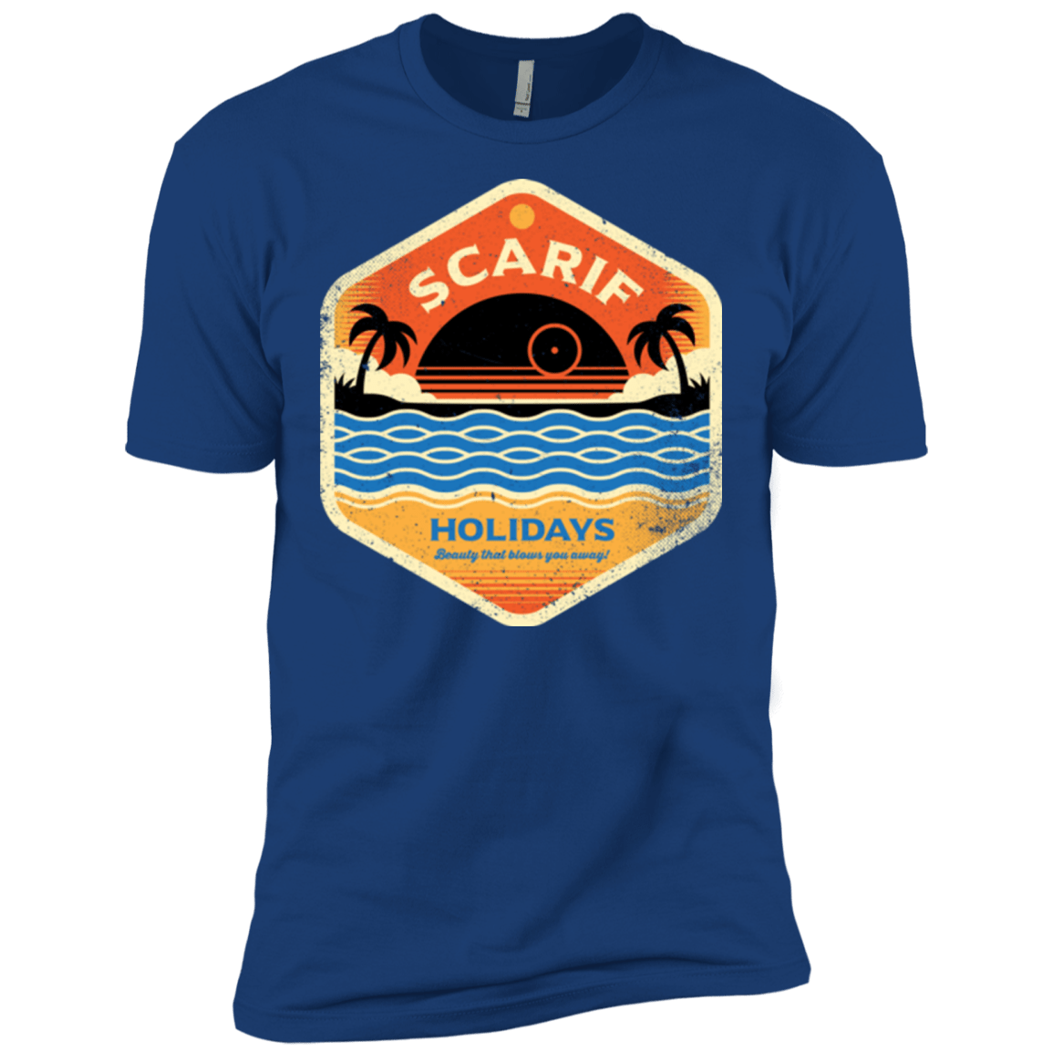 T-Shirts Royal / X-Small Sun Sea & Space Stations Men's Premium T-Shirt