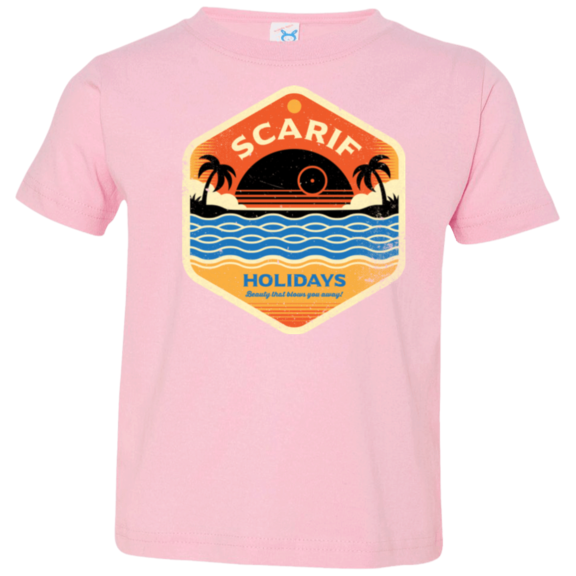 T-Shirts Pink / 2T Sun Sea & Space Stations Toddler Premium T-Shirt