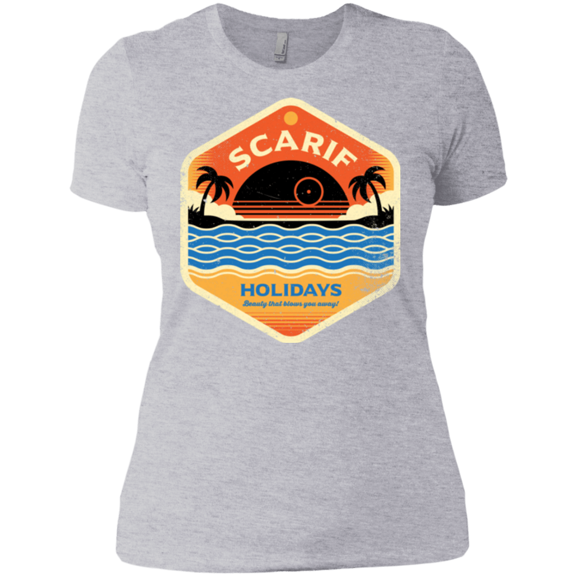 T-Shirts Heather Grey / X-Small Sun Sea & Space Stations Women's Premium T-Shirt