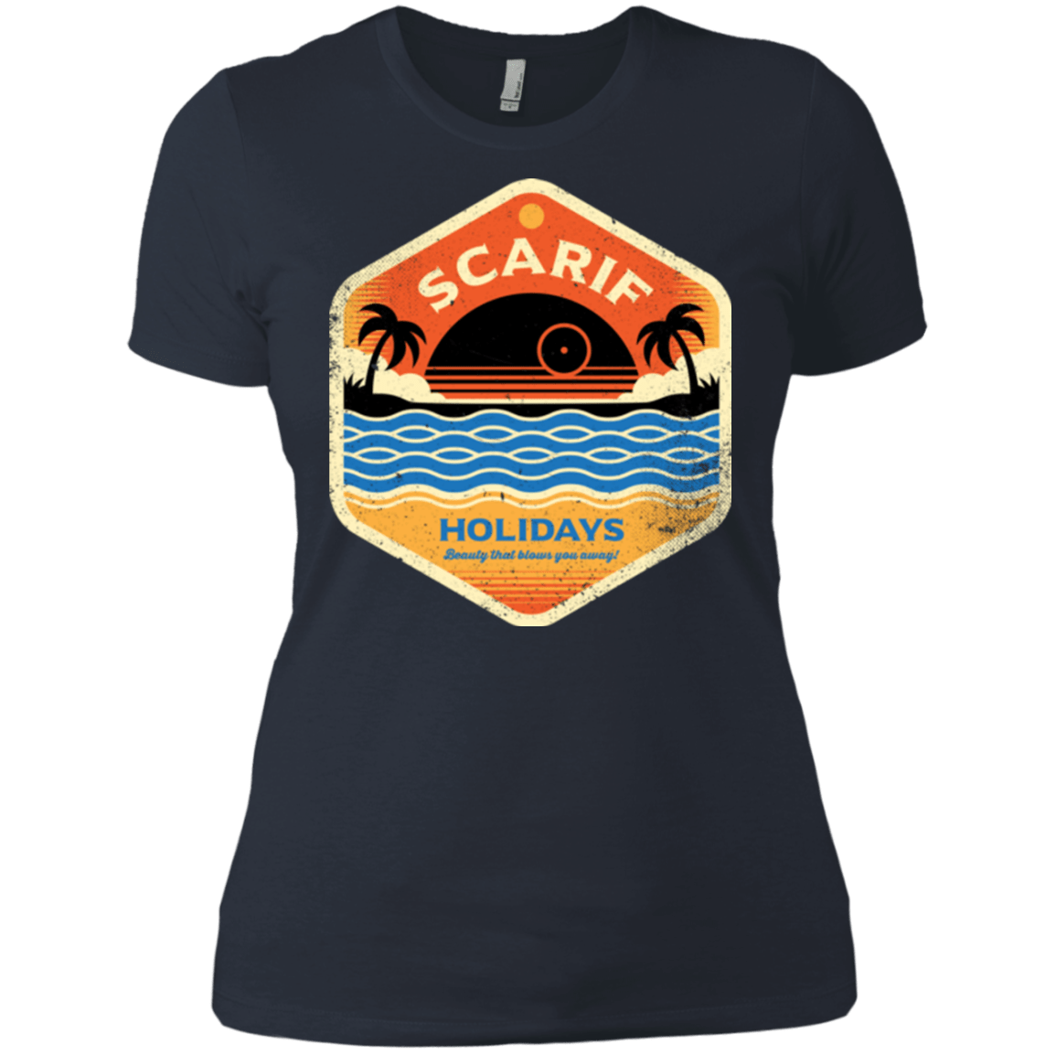 T-Shirts Indigo / X-Small Sun Sea & Space Stations Women's Premium T-Shirt