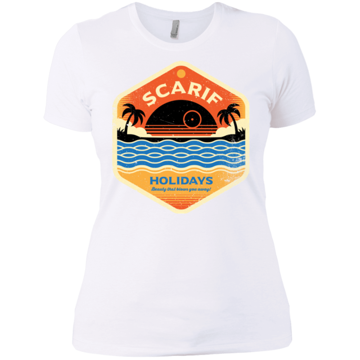 T-Shirts White / X-Small Sun Sea & Space Stations Women's Premium T-Shirt