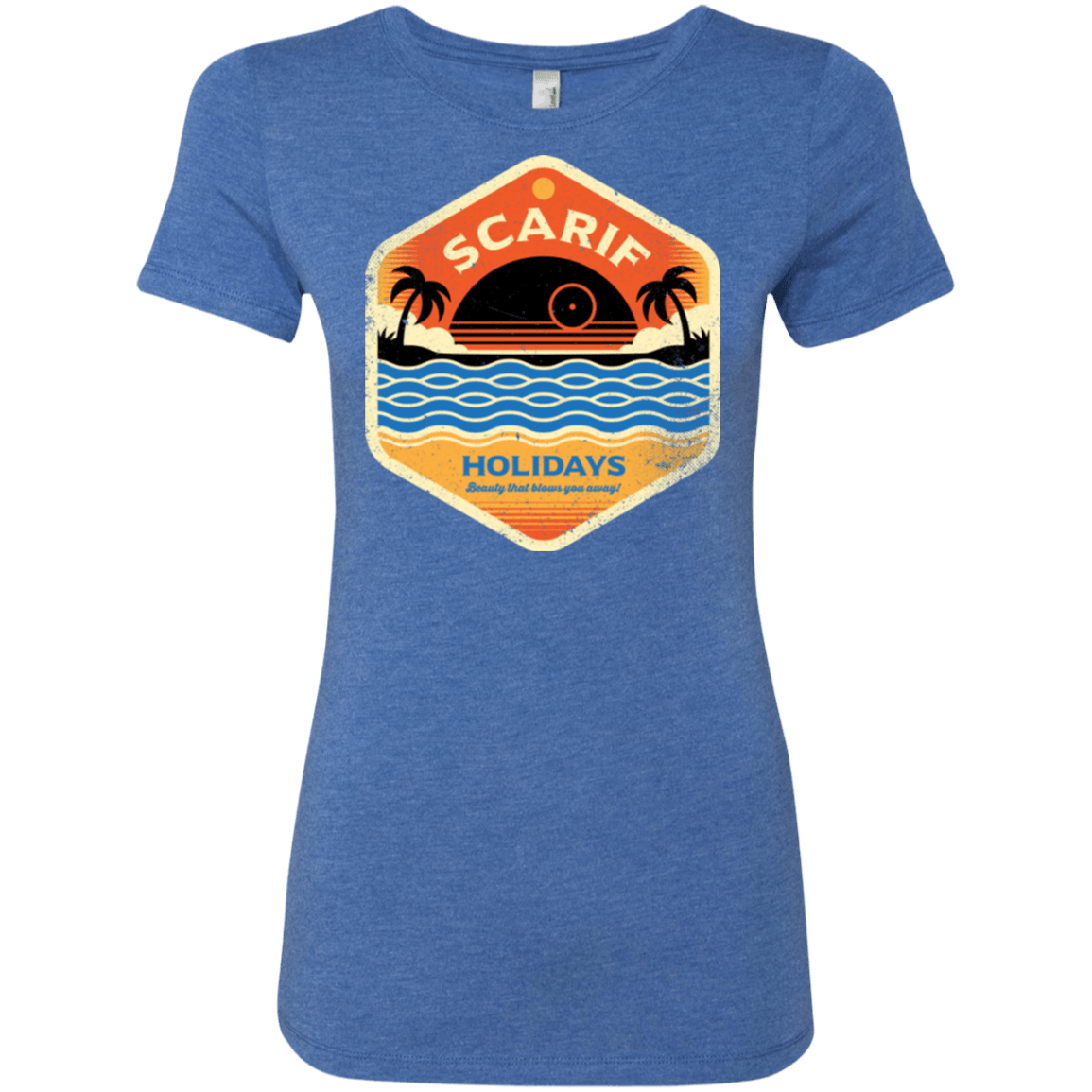 T-Shirts Vintage Royal / Small Sun Sea & Space Stations Women's Triblend T-Shirt