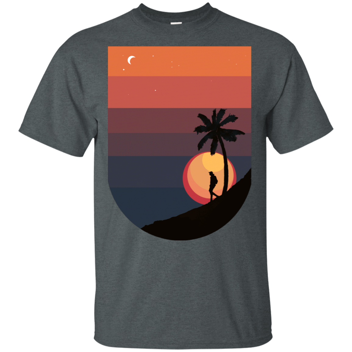 T-Shirts Dark Heather / S Sun T-Shirt