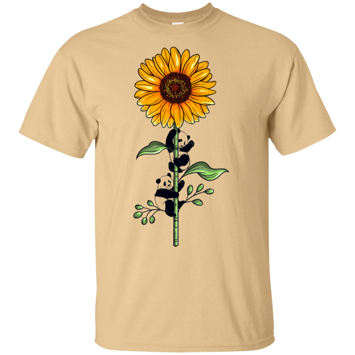 T-Shirts Vegas Gold / S Sunflower Panda T-Shirt