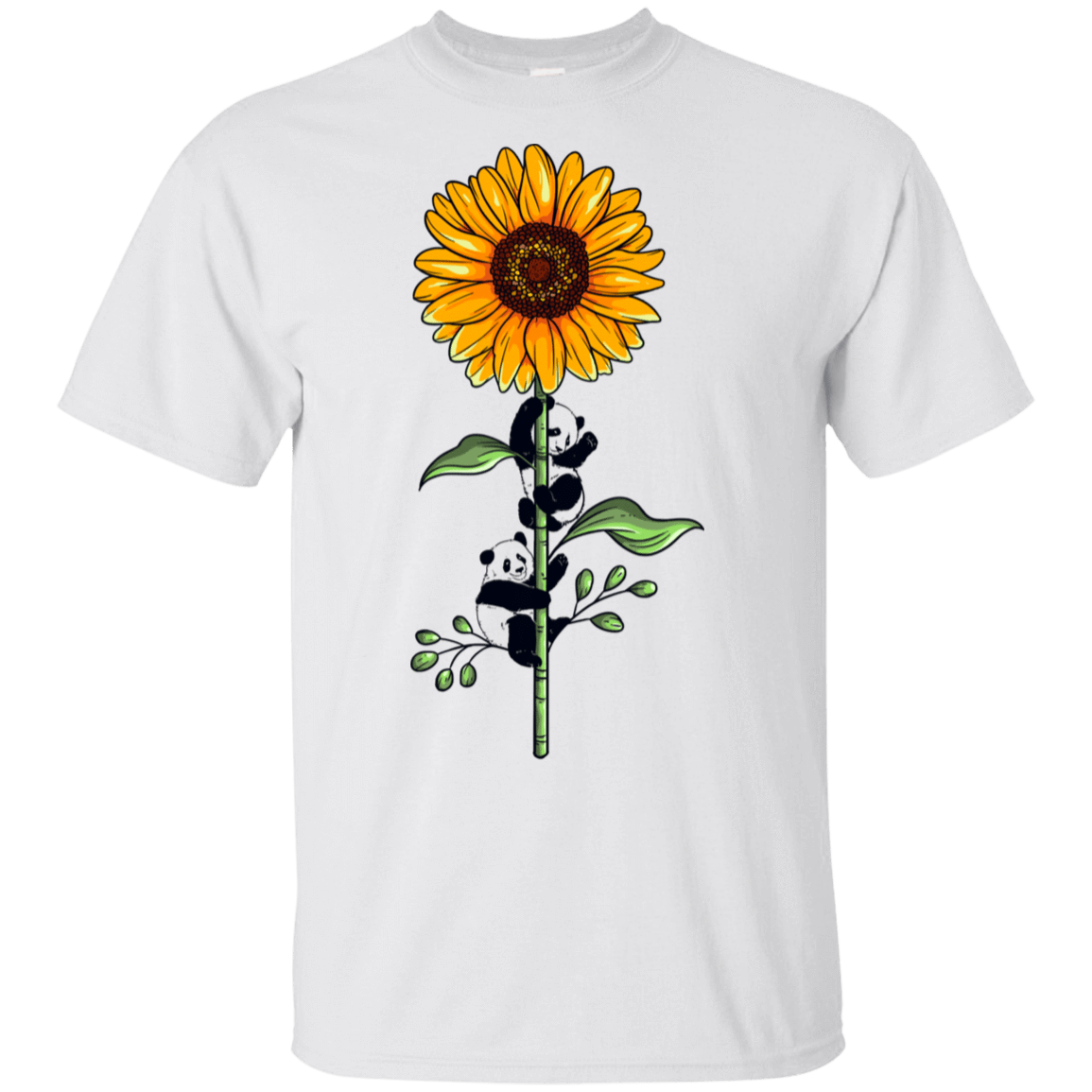 T-Shirts White / S Sunflower Panda T-Shirt