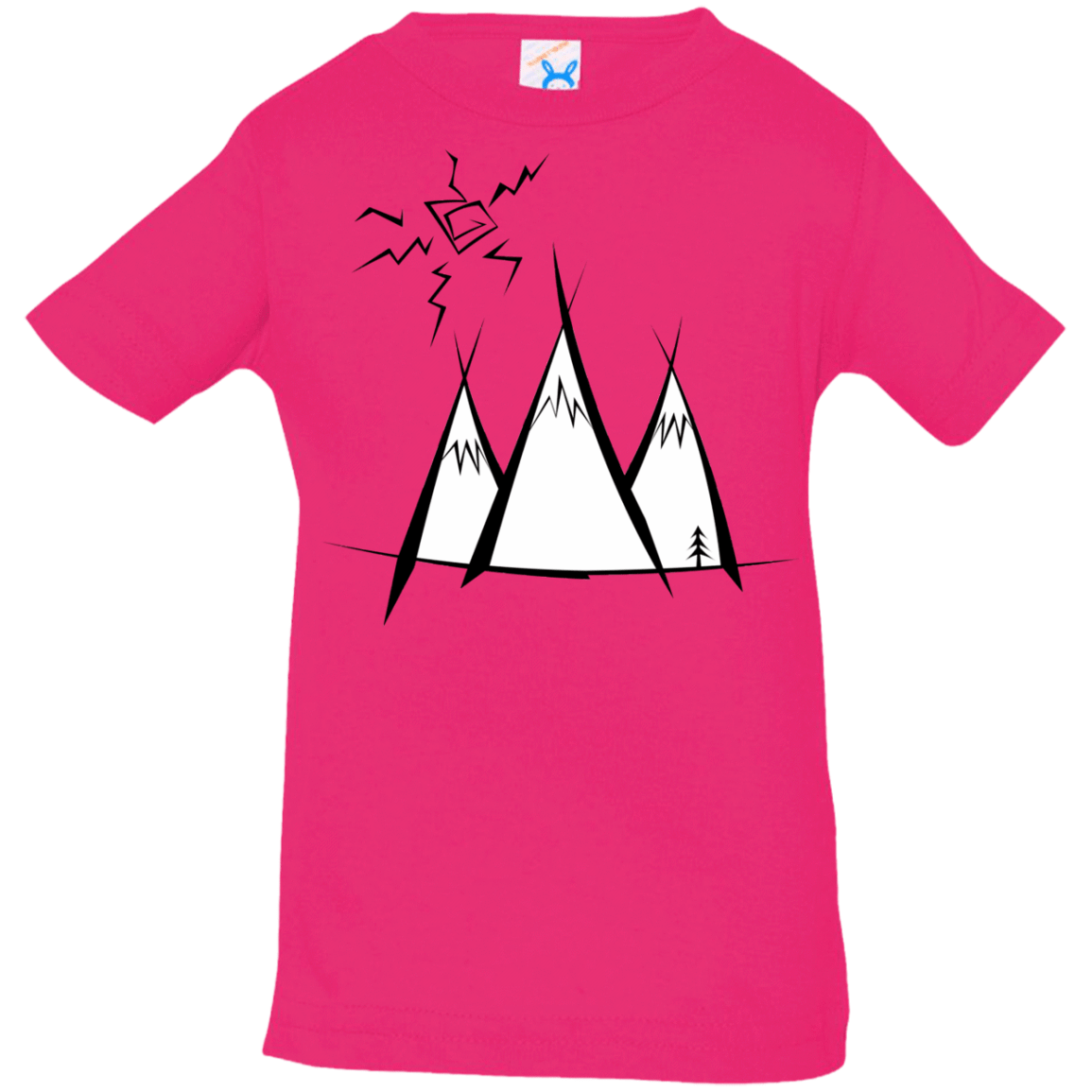 T-Shirts Hot Pink / 6 Months Sunny Mountains Infant Premium T-Shirt