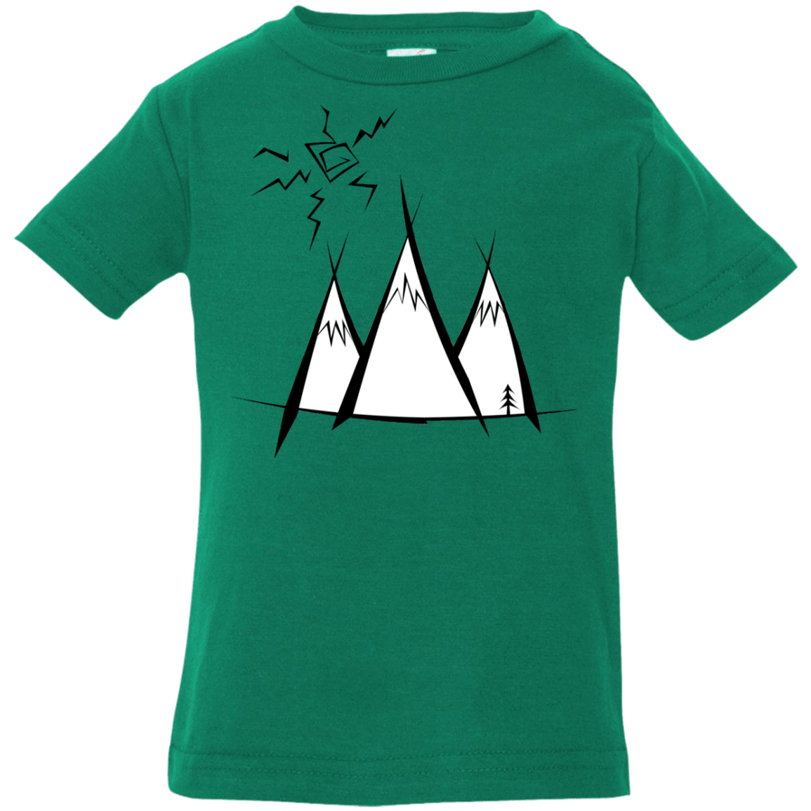 T-Shirts Kelly / 6 Months Sunny Mountains Infant Premium T-Shirt