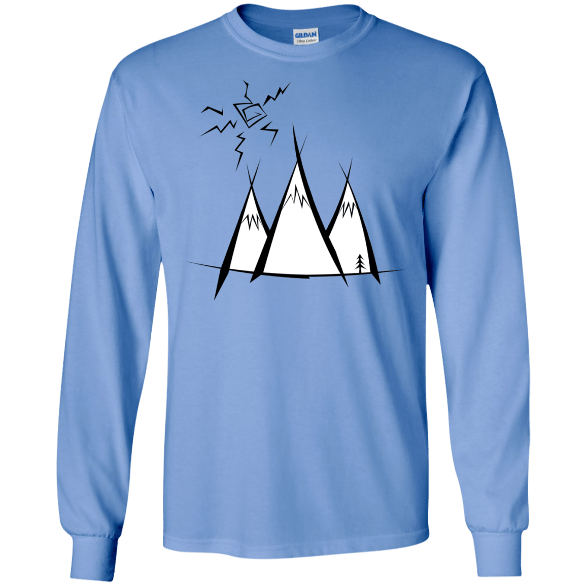 Sunny Mountains Men's Long Sleeve T-Shirt