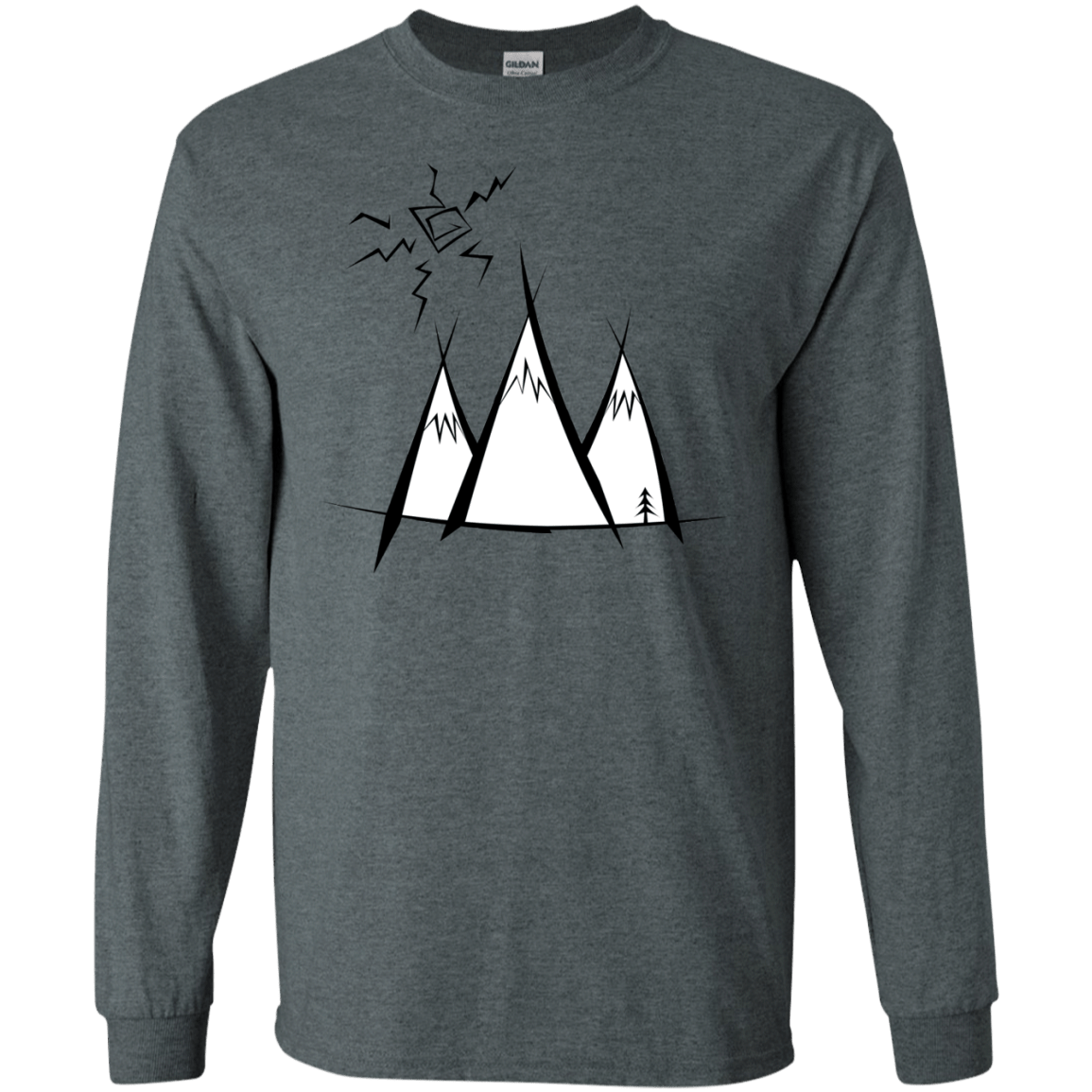 Sunny Mountains Men's Long Sleeve T-Shirt