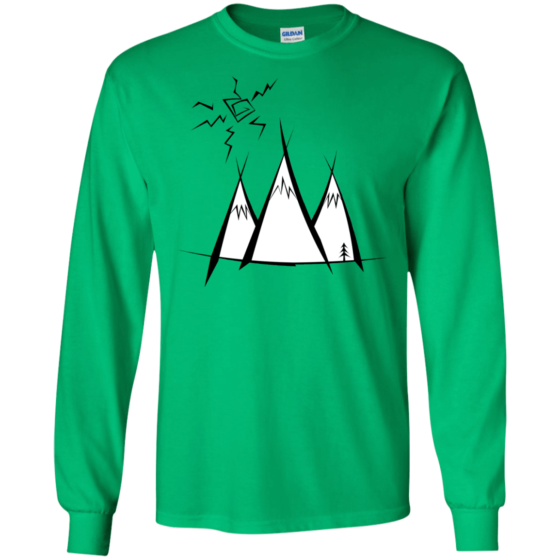 Sunny Mountains Men's Long Sleeve T-Shirt