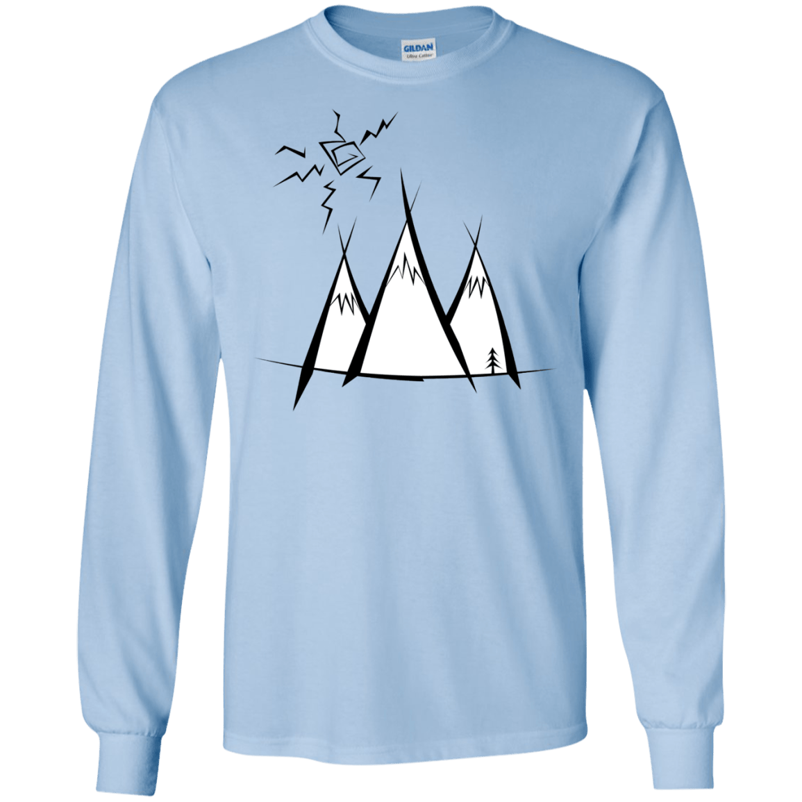 Sunny Mountains Men's Long Sleeve T-Shirt