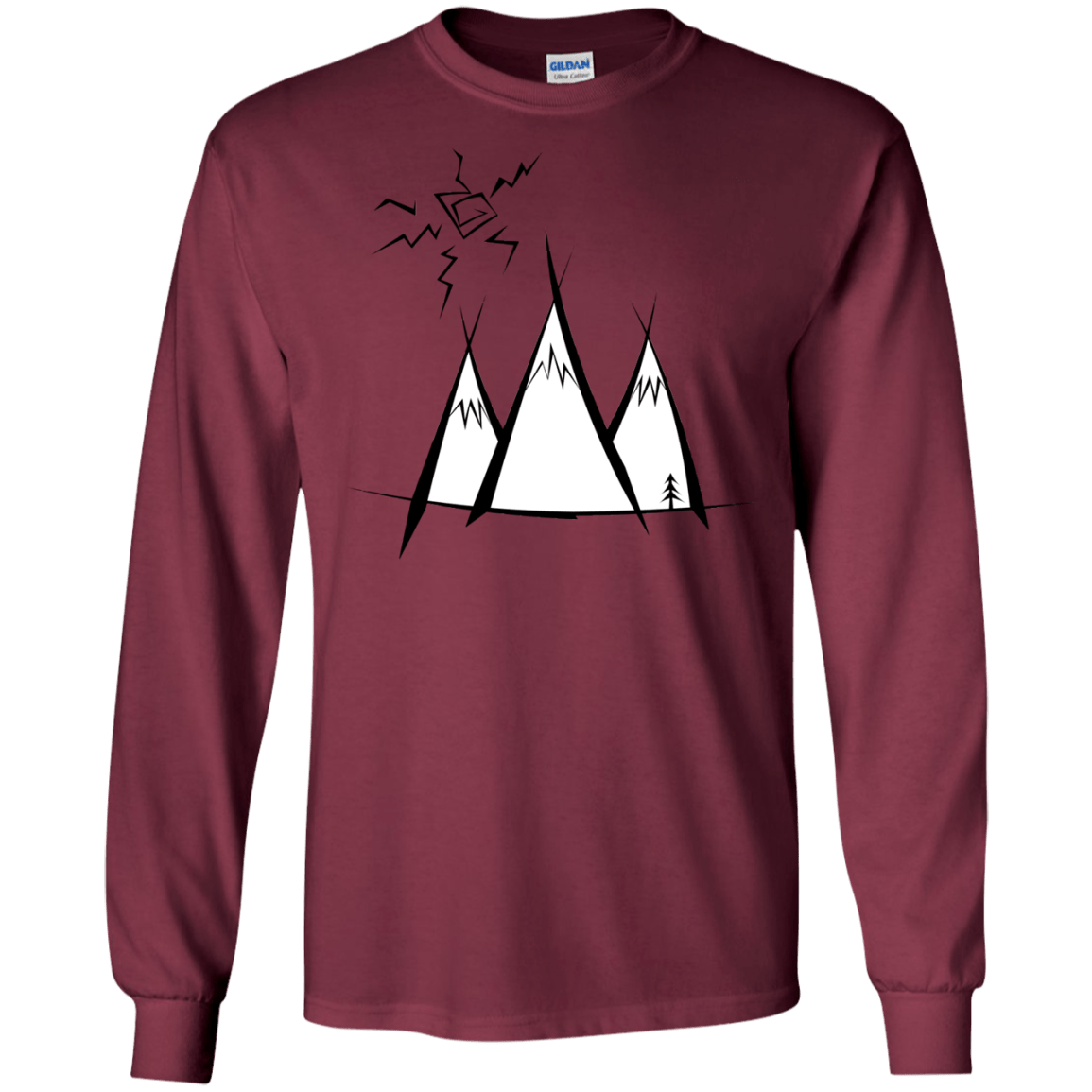 Sunny Mountains Men's Long Sleeve T-Shirt
