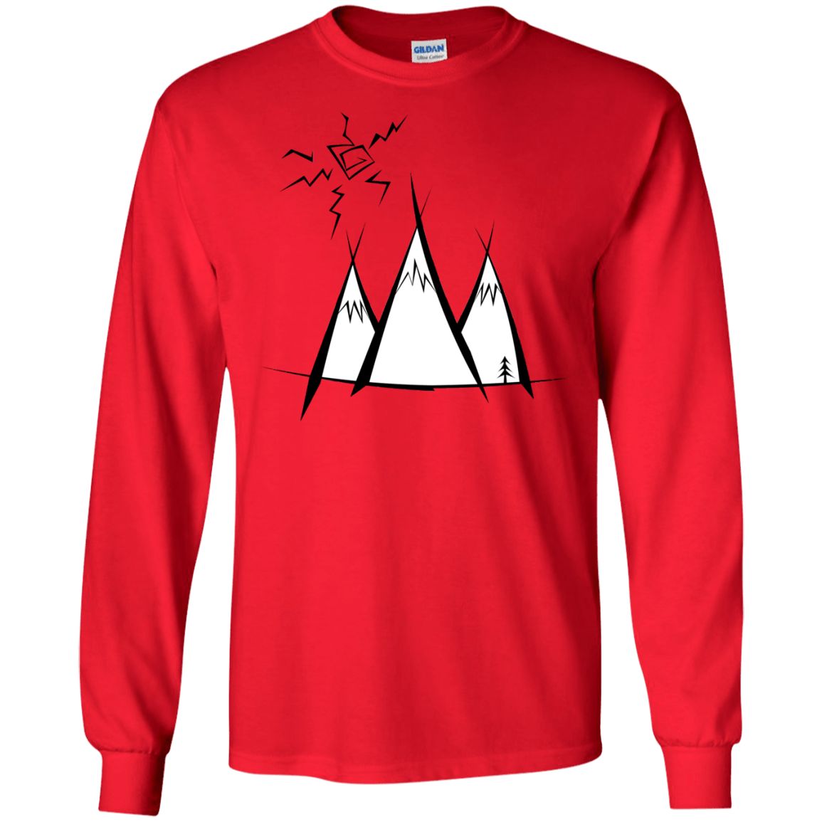 Sunny Mountains Men's Long Sleeve T-Shirt