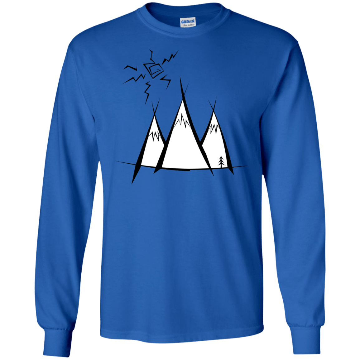 Sunny Mountains Men's Long Sleeve T-Shirt