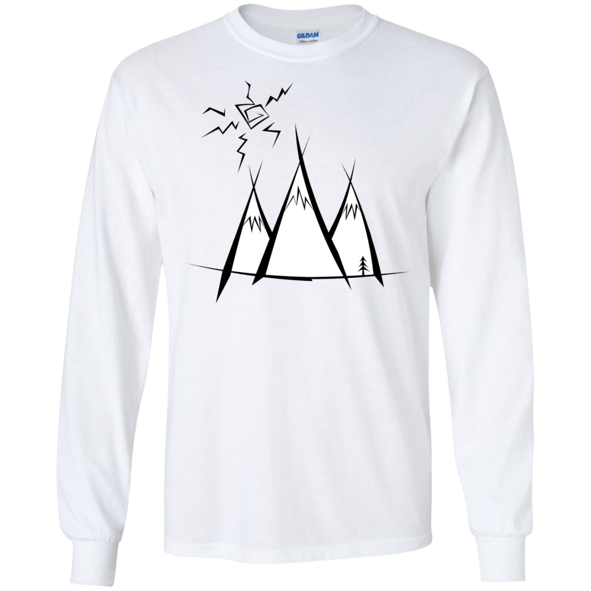 Sunny Mountains Men's Long Sleeve T-Shirt
