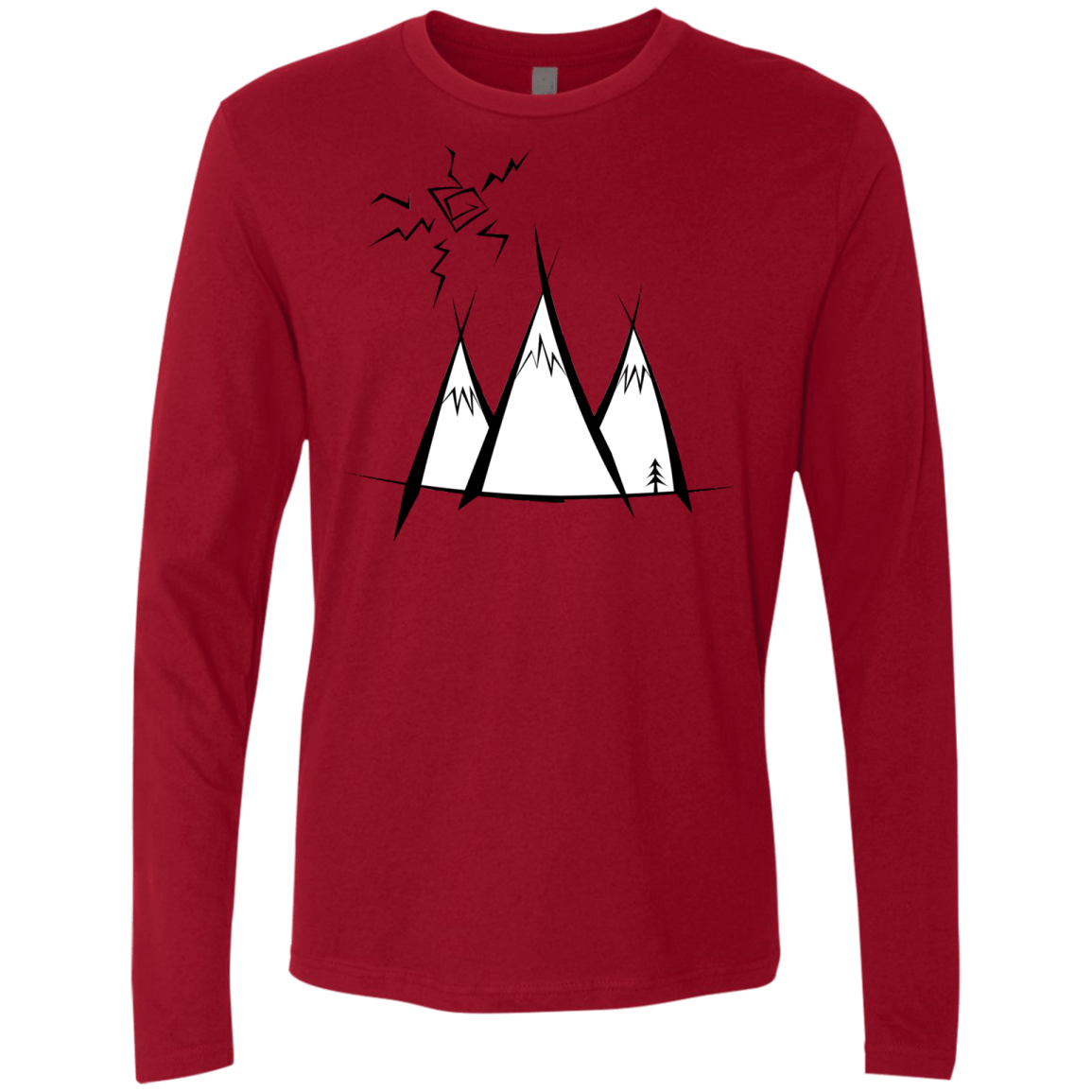 Sunny Mountains Men's Premium Long Sleeve
