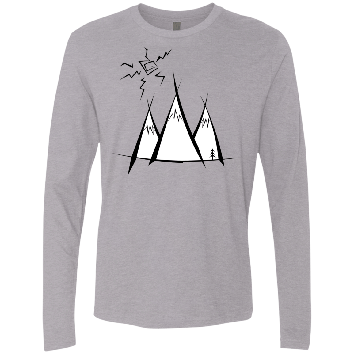 Sunny Mountains Men's Premium Long Sleeve