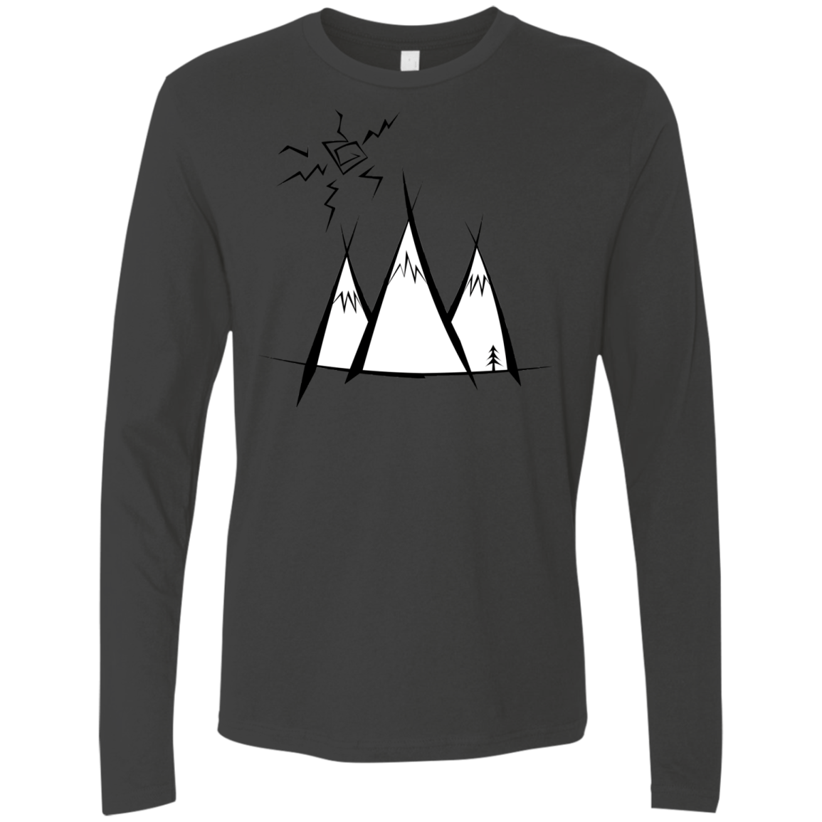 Sunny Mountains Men's Premium Long Sleeve