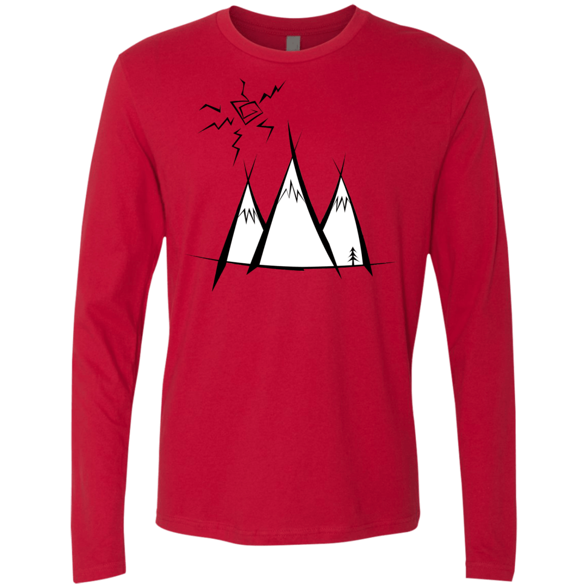 Sunny Mountains Men's Premium Long Sleeve