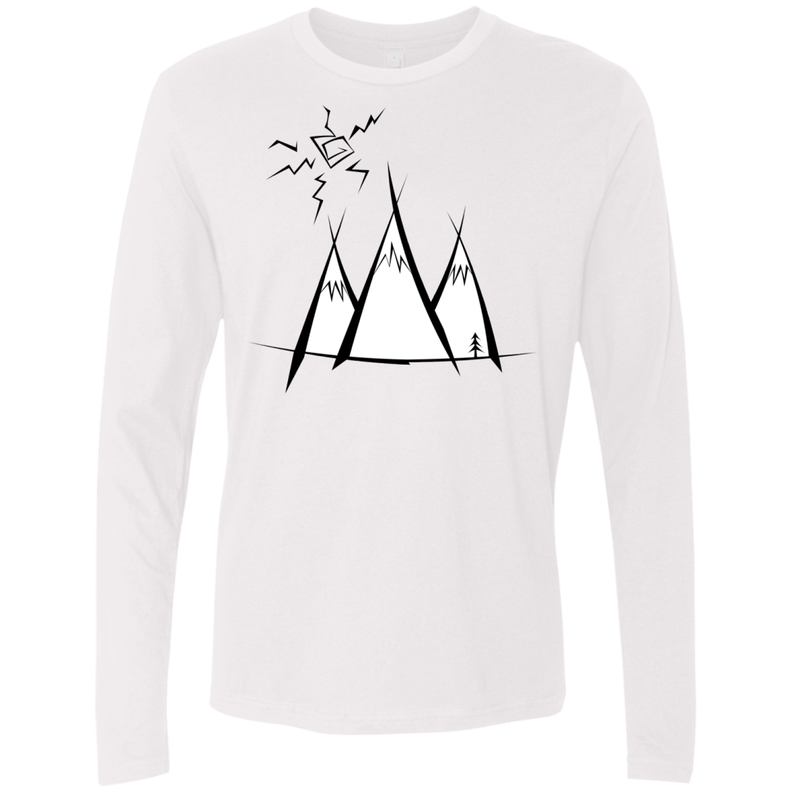 Sunny Mountains Men's Premium Long Sleeve