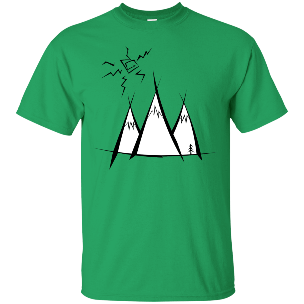 T-Shirts Irish Green / S Sunny Mountains T-Shirt