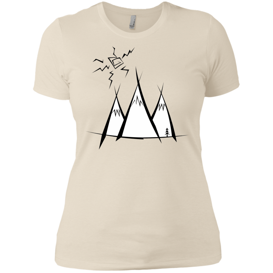 T-Shirts Ivory/ / X-Small Sunny Mountains Women's Premium T-Shirt