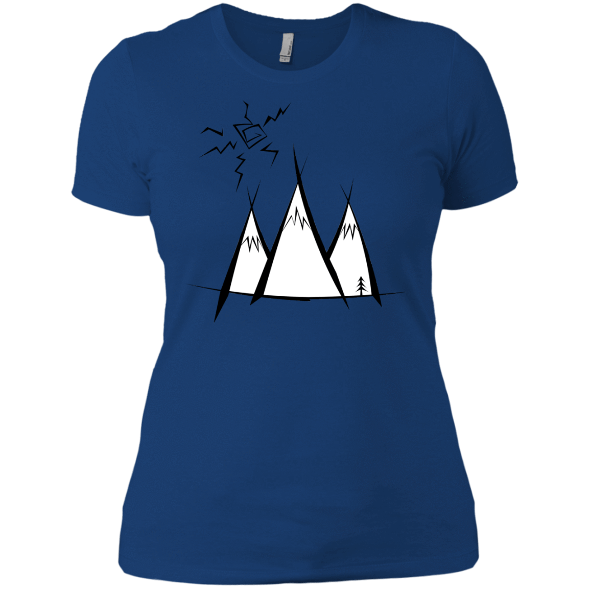 T-Shirts Royal / X-Small Sunny Mountains Women's Premium T-Shirt