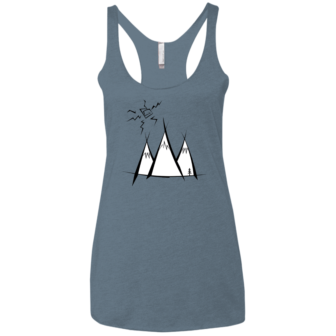Sunny Mountains Women's Triblend Racerback Tank