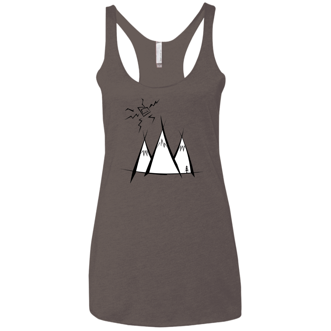 Sunny Mountains Women's Triblend Racerback Tank